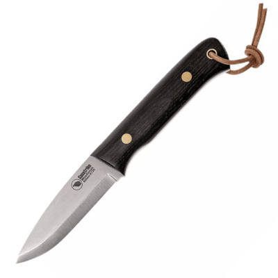 Casstrom CASS-10809 Woodsman Bog Oak nôž do prírody 8,9 cm, dubové drevo, kožené puzdro