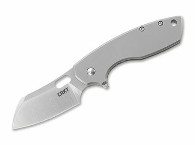 CRKT CR-5315 PILAR® LARGE SILVER vreckový nôž 6,8 cm, celooceľový