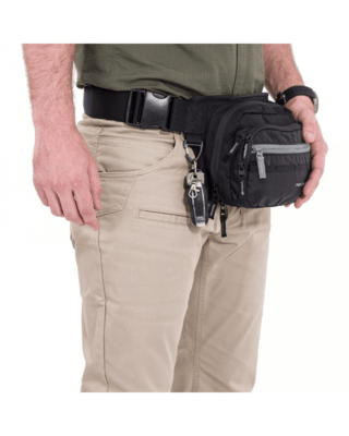 K17066-01-Black-ONE SIZE Pentagon Runner Concealment Pouch