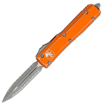 Microtech 122-D12DOR Ultratech Double Orange automatický nůž 8,6 cm, Apocalyptic, oranžová, hliník