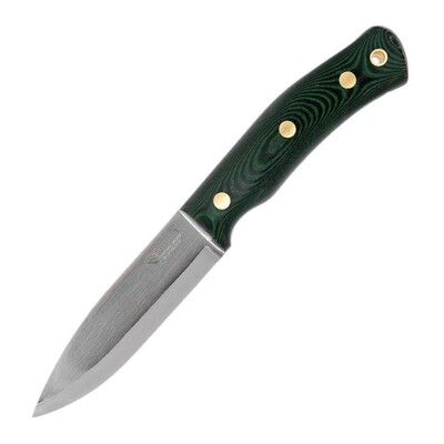 Casstrom CASS-13103 No.10 SFK Sleipner outdoorový nôž 10 cm, zelená, Micarta, kožené puzdro