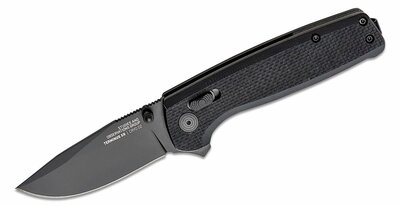 SOG-TM1027-BX TERMINUS XR - BLACK TINI kapesní nůž 7,5 cm, celočerná, G10