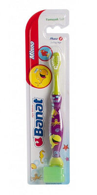 BANAT 3058 MINO Junior Soft gyermek fogkefe, puha 5-7 éves korig