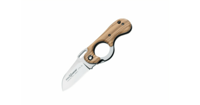 FOX Knives 270 OL Elite pánský kapesní nůž 5,5 cm, olivové dřevo, hliníková krabička