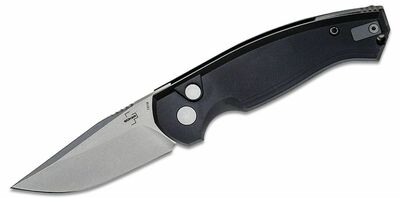 Böker Plus 01BO363 Karakurt Black automatický nůž 7,8 cm, černá, hliník, spona