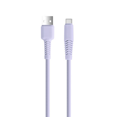 SETTY kábel USB - USB-C 1,5 m 2,1A KSA-C-1.529 lila (GSM165721)
