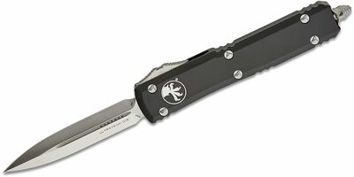 Microtech 122-4 Ultratech Satin Standard automatický nůž 8,5 cm, černá, hliník