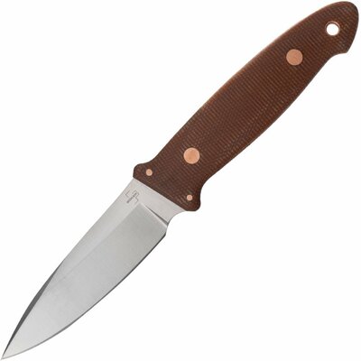 Böker Plus 02BO029 Cub Pro všestranný nůž 9,5 cm, hnědá, Micarta, kožené pouzdro