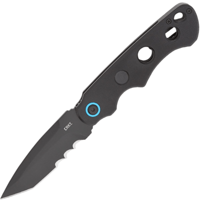 CRKT CR-2606 ABC zsebkés rásegítéssel 8,6 cm, teljesen fekete, G10