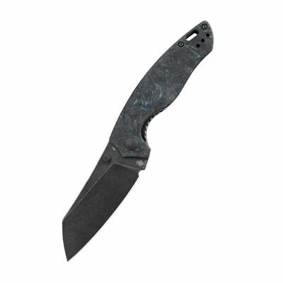 Kizer Ki4593A2 Towser K Fekete zsebkés 8,6 cm, fekete Stonewash, fekete-kék, FAT Carbon