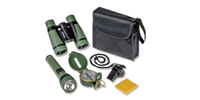Carson HU-401 detská outdoorová/vonkajšia súprava (kompas, baterka, píšťalka, ďalekohľad)