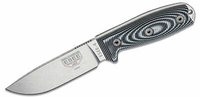 ESEE 4P35V-002 ESEE 4 univerzální nůž 11,4 cm, černo-šedá, G10, pouzdro