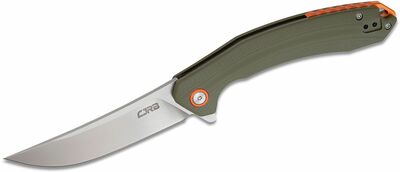 CJRB J1906-GNC Gobi vreckový nôž 8,9 cm, Stonewash, zelená, G10 (CNC textúra)