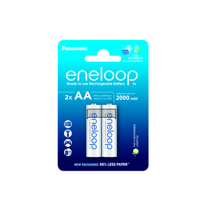 Panasonic Eneloop AA 2000 mAh nabíjecí baterie 2ks (BK-3MCDE/2BE)