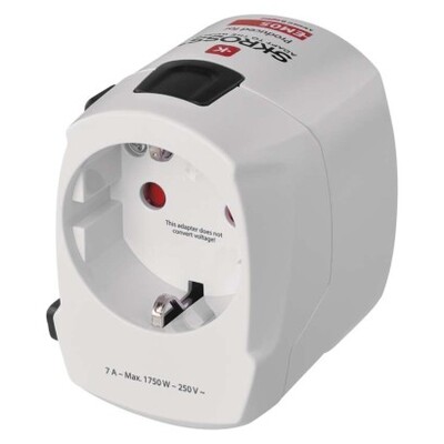 SKROSS P0056N Cestovní univerzální adaptér do zahraničí (Ame.,Asie,Afr.)