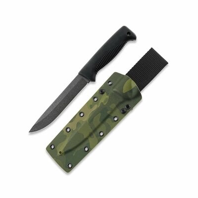 Peltonen FJP157 M95 Ranger Puukko NEW outdoorový nôž 15 cm, celočierna, TPE, Tropic Kydex puzdro