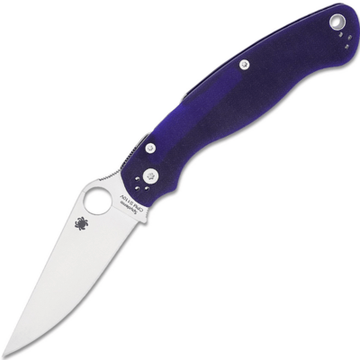 Spyderco C36GPDBL2 Military 2 sötétkék zsebkés 10.2 cm, szatén, sötétkék, G10