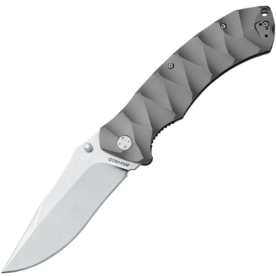 FOX Kések - Olamic evőeszközök OLC-0112/2TI Bravado zsebkés 10,5 cm, Stonewash, titán