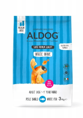 Aldog 2D-WW3M White Wave M/L granulátum felnőtt kutyáknak, közepes/nagy fajtáknak, fehérhalaknak, 3 