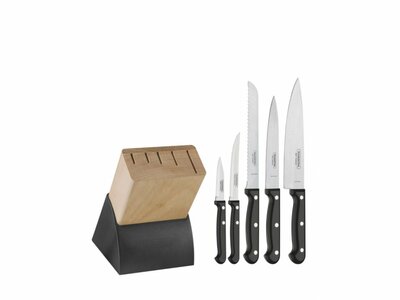 Tramontina 23899/077 Ultracorte 6ks/set nožů ve stojanu, černá