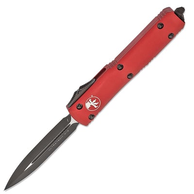 Microtech 122-1RD Ultratech Red Standard automata kés 8,8 cm, fekete, piros, alumínium