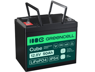 Green Cell LFPGC12V50AH CUBE LiFePO4 baterie 50Ah 12.8V 640Wh 