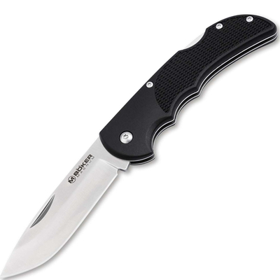 Magnum 01RY806 HL Single Pocket Knife Black vreckový nôž 8,4 cm, Satin, čierna, FRN