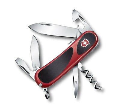 Victorinox 2.3603.SC EvoGrip S101 többfunkciós kés 85 mm, piros-fekete, 12 funkció 