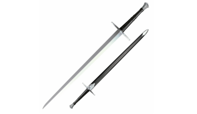 Cold Steel 88HNH Hand-and-a-Half Sword meč 85 cm, drevo, koža, kožené puzdro