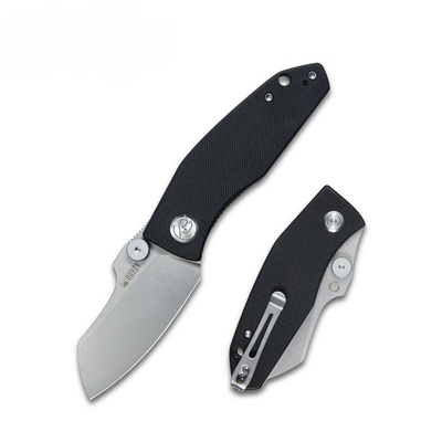 Kubey KU337A Monsterdog Black kapesní nůž 7,5 cm, černá, G10, spona
