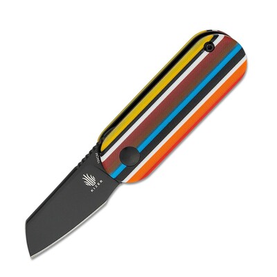 Kizer V2583C1 Mini Bay vreckový nôž 4,8 cm, čierna, viacfarebná, G10
