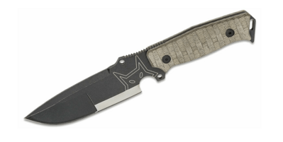 FOX Knives FX-610 vnější nůž 16 cm, zelená, Micarta, kožené pouzdro