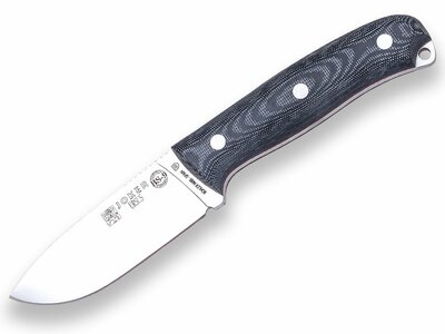 JOKER CM116 URSU vonkajší nôž 10 cm, čierna, Micarta, kožené puzdro, paracord 2m