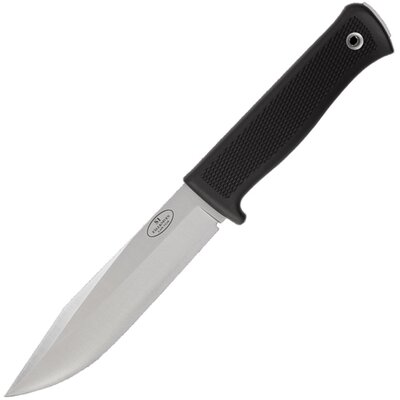 Fällkniven S1nz Forest Knife túrakés 13 cm, szatén, fekete, Thermorun, zytel tok