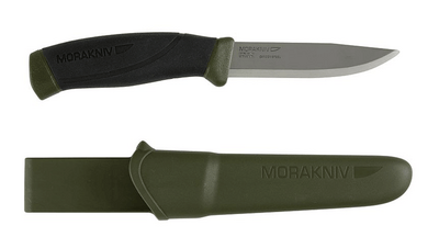 Morakniv 11827 Companion MG (S) vonkajší nôž 10,4 cm, čierno-zelená, plast, plastové puzdro