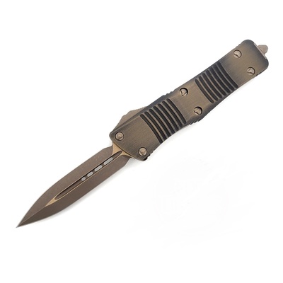 Microtech 138-13APABS TROODON Bronze automatický nôž 7,7 cm, Apocalyptic, bronzová, hliník 