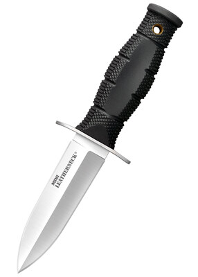 Cold Steel 39LSAC Mini Leatherneck DoubleEdge nůž na krk 9cm, černá, Kraton, pouzdro Secure Ex