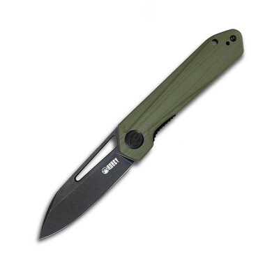 Kubey KU321F Royal Nest zsebkés 7,6 cm, fekete Stonewash, zöld, G10