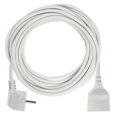 P0110 Emos Prodlužovací kabel 10 m / 1 zásuvka / bílý / PVC / 1 mm2