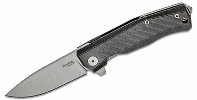 LionSteel MT01 CF Myto Carbon Fiber vreckový nôž 8,3 cm, uhlíkové vlákno, titán, rozbíjač skla