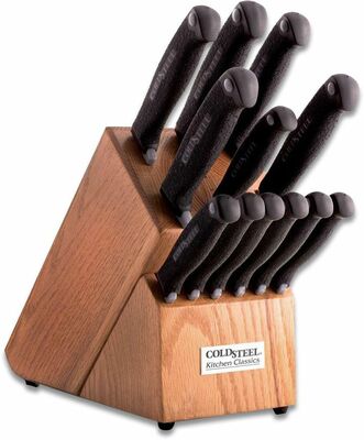 Cold Steel 59KSSET Kitchen Classics 13 dielna súprava 12x nože + stojan z dubového dreva