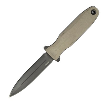 SOG-17-61-02-57 PENTAGON FX – FDE taktický nôž - dýka 12 cm, čierna, hnedá, puzdro GRN