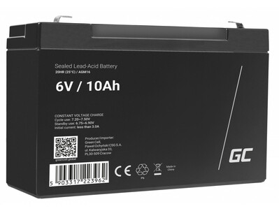 Green Cell AGM16 AGM batéria 6V 10Ah