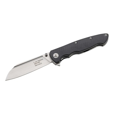 Herbertz 574612 jednoruční kapesní nůž 9cm Sheepfoot, G10, černá