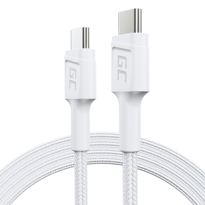 Green Cell KABGC30W PowerStream kábel USB-C - USB-C 1,2m, podpora rýchleho nabíjania