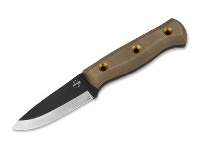 Böker Plus 02BO075 Vigtig bushcraft nůž 9 cm, hnědá, Micarta, pouzdro Kydex, adaptér na opasek