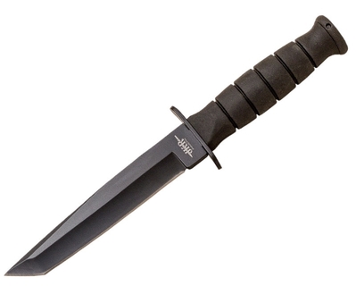 JOKER JKR0772 COMBAT TANTO taktický bojový nôž 15 cm, celočierna, plast ABS, nylonové puzdro