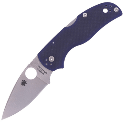 Spyderco C41GPDBL5 Native 5 sötétkék zsebkés 7,5 cm, szatén, sötétkék, G10