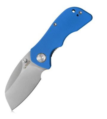 Kubey KU180C Karaji vreckový nôž 6,5 cm, modrá farba, G10 