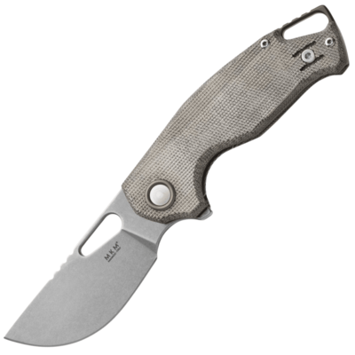 MKM MK VCM-GC VINCENT vreckový nôž 6,2 cm, Stonewash, zelená, Micarta